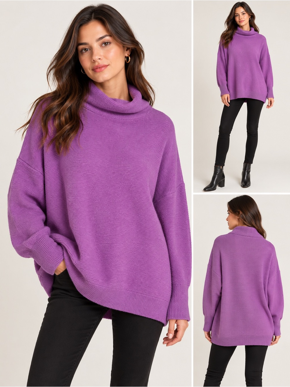 Free People “Ottoman Slouchy Tunic” Knit Sweater size S